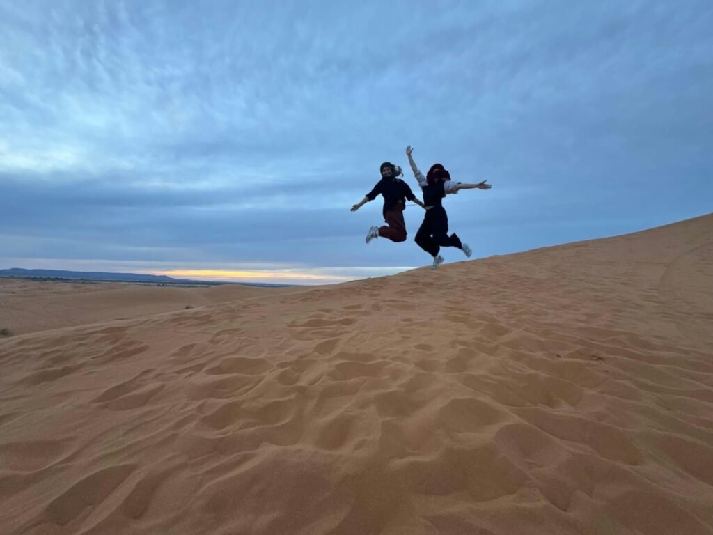 Jumping in the Dunes Merzouga – Erg Chebbi, Morocco